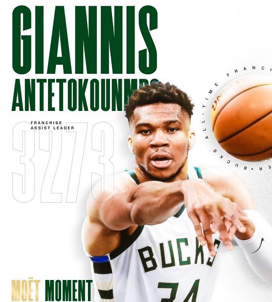 国王轻取太阳，字母哥刷新纪录